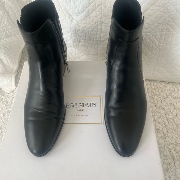 Balmain Chelsea style ankle boots with zipper on both sides. - Picture 9 of 10